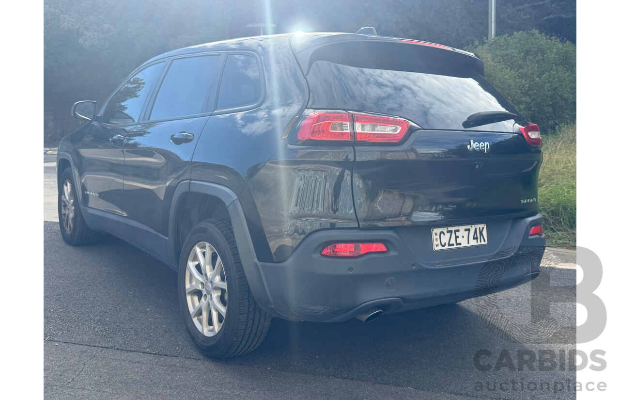 6/2015 Jeep Cherokee Sport KL MY15 4d Wagon Diamond Black 2.4L