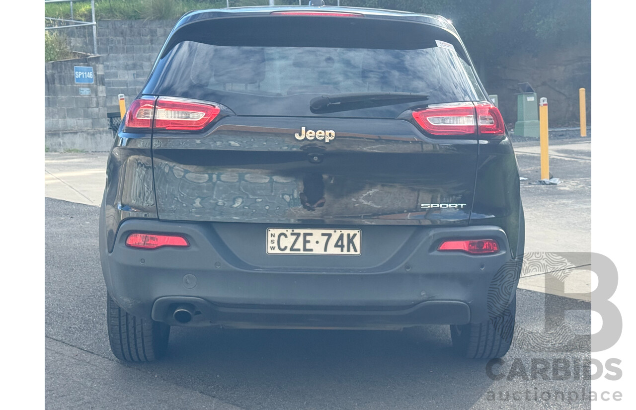 6/2015 Jeep Cherokee Sport KL MY15 4d Wagon Diamond Black 2.4L