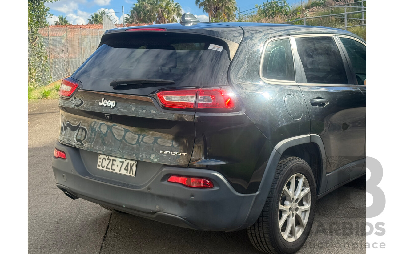 6/2015 Jeep Cherokee Sport KL MY15 4d Wagon Diamond Black 2.4L
