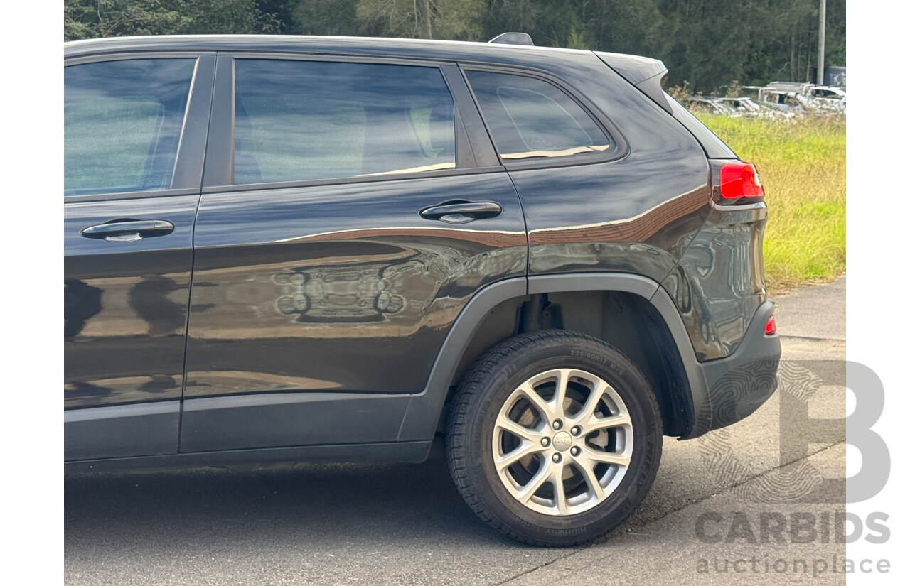 6/2015 Jeep Cherokee Sport KL MY15 4d Wagon Diamond Black 2.4L