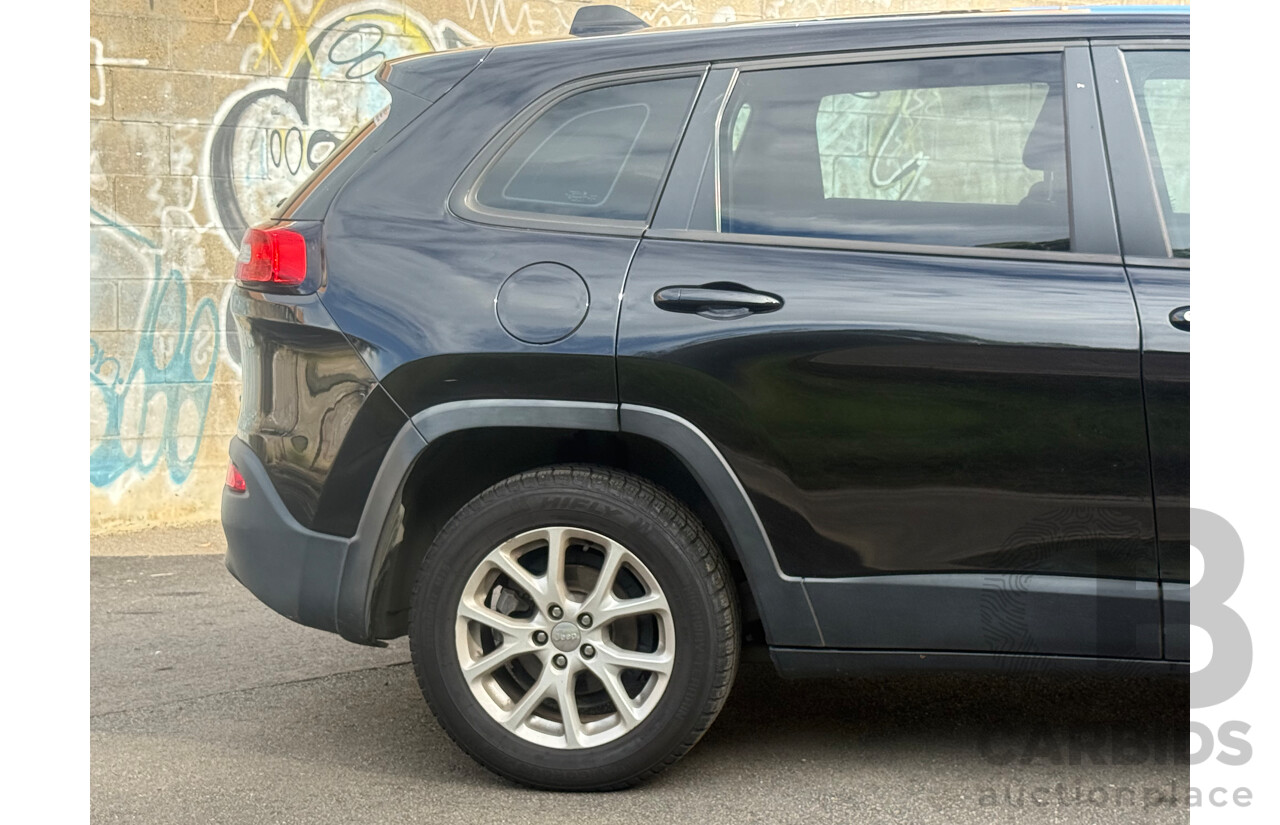 6/2015 Jeep Cherokee Sport KL MY15 4d Wagon Diamond Black 2.4L
