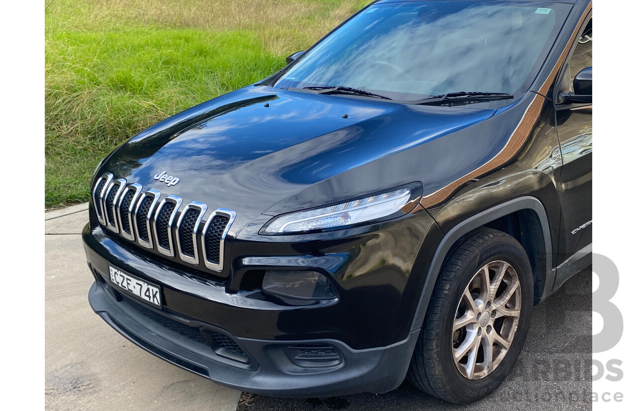 6/2015 Jeep Cherokee Sport KL MY15 4d Wagon Diamond Black 2.4L