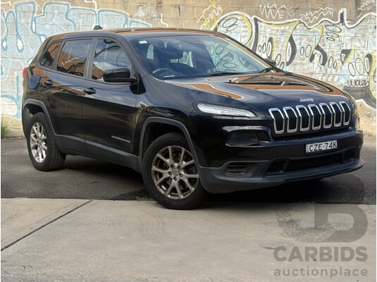 6/2015 Jeep Cherokee Sport KL MY15 4d Wagon Diamond Black 2.4L