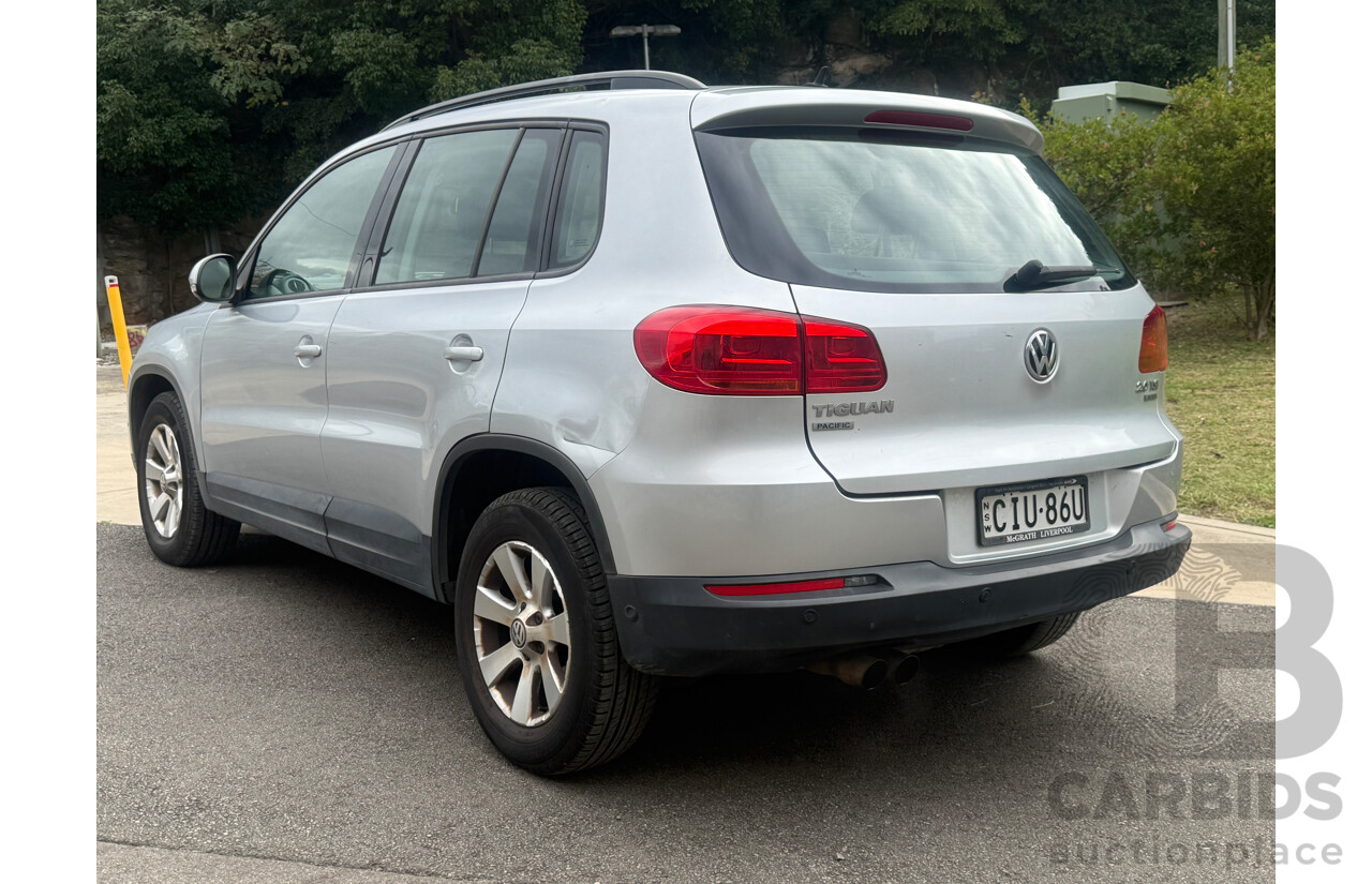 1/2012 Volkswagen Tiguan 132 TSI Pacific (AWD) 5NC MY12 4d Wagon Silver Turbo 2.0L