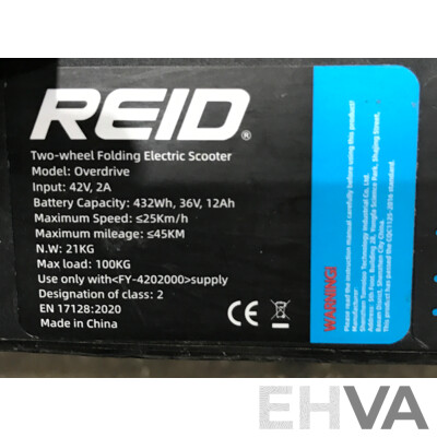 Reid Overdrive Folding Electric Scooter