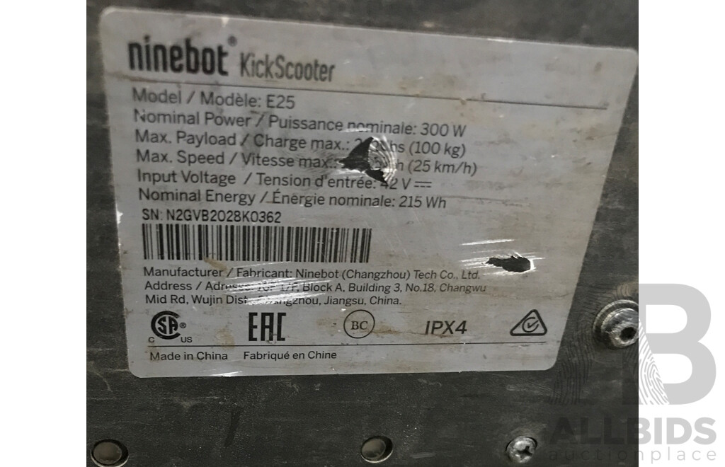 Segway Ninebot E25 Electric Scooter