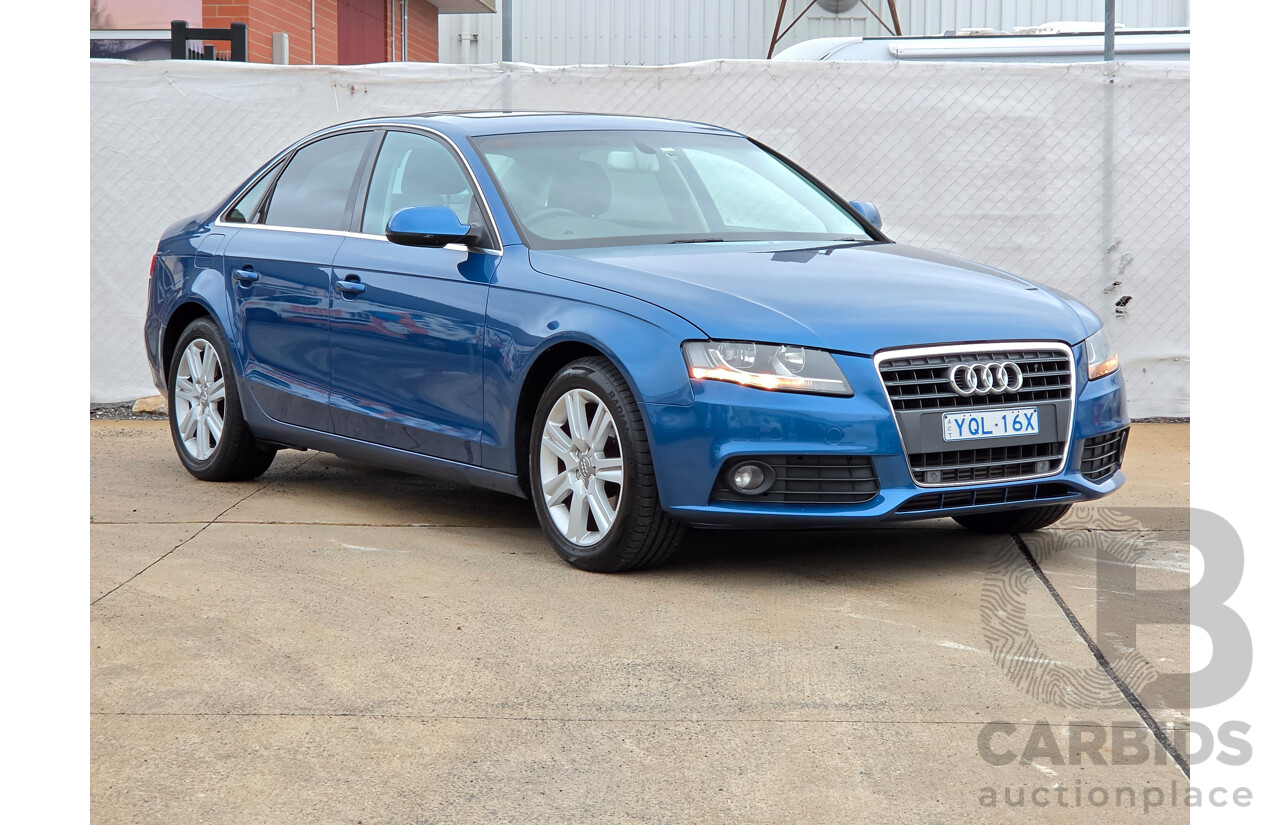 01/2012 Audi A4 2.0 TFSI B8 (8K) MY11 4D Sedan Blue 2.0L