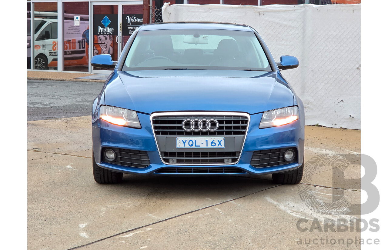 01/2012 Audi A4 2.0 TFSI B8 (8K) MY11 4D Sedan Blue 2.0L