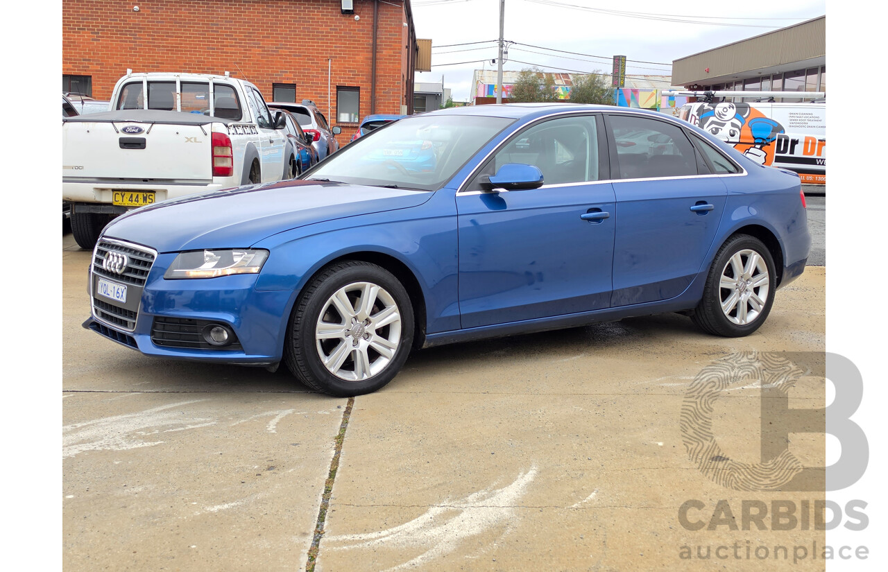 01/2012 Audi A4 2.0 TFSI B8 (8K) MY11 4D Sedan Blue 2.0L
