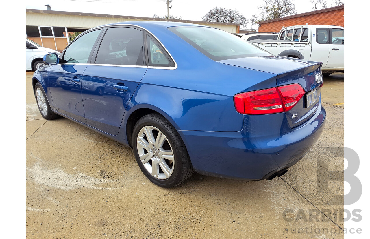 01/2012 Audi A4 2.0 TFSI B8 (8K) MY11 4D Sedan Blue 2.0L