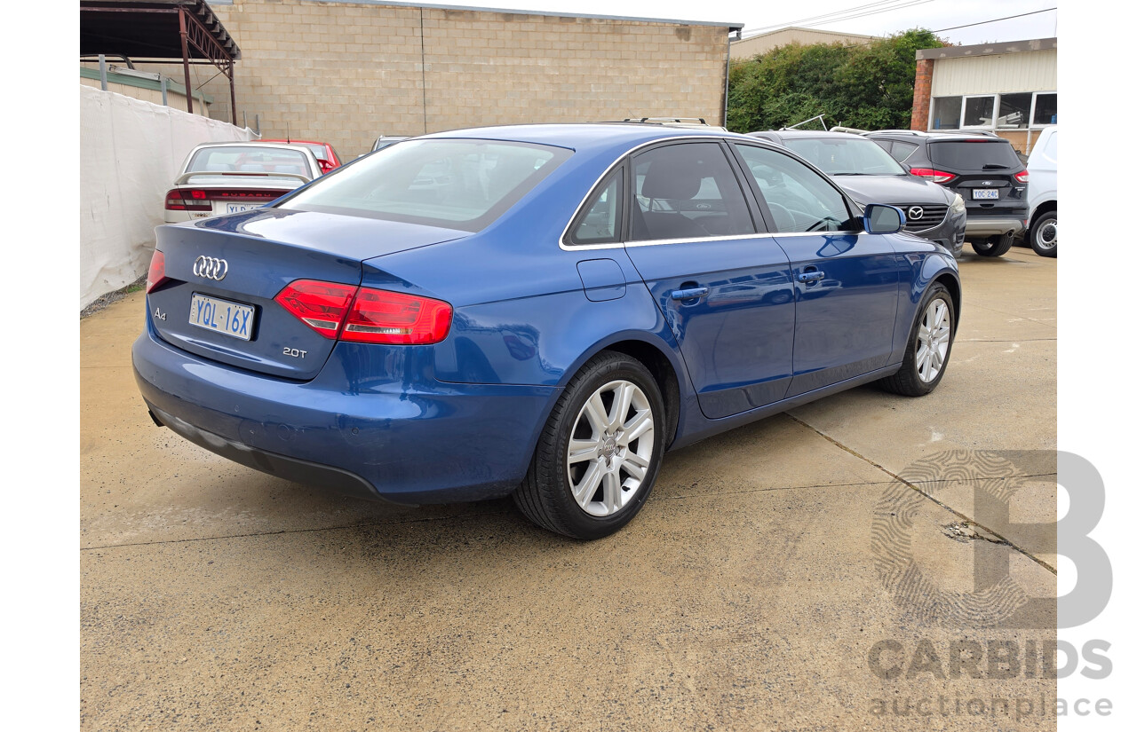 01/2012 Audi A4 2.0 TFSI B8 (8K) MY11 4D Sedan Blue 2.0L