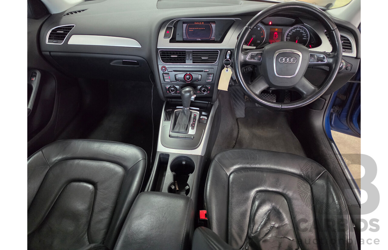 01/2012 Audi A4 2.0 TFSI B8 (8K) MY11 4D Sedan Blue 2.0L