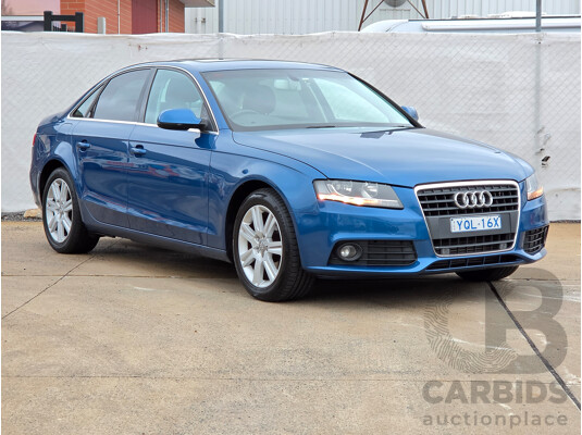 01/2012 Audi A4 2.0 TFSI B8 (8K) MY11 4D Sedan Blue 2.0L