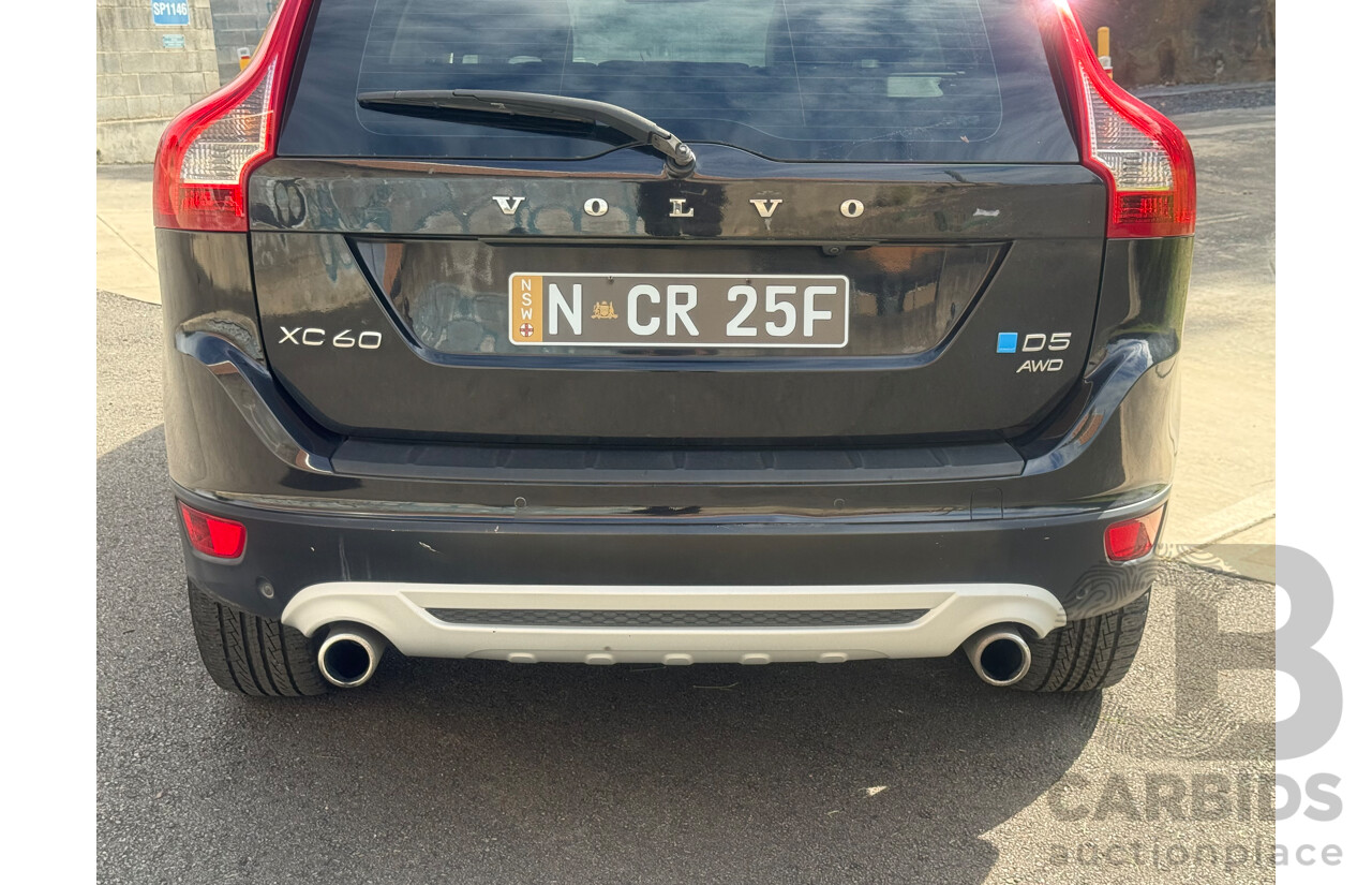 1/2014 Volvo XC60 D5 R-Design (AWD) DZ MY14 4d Wagon Black Turbo Diesel 2.4L