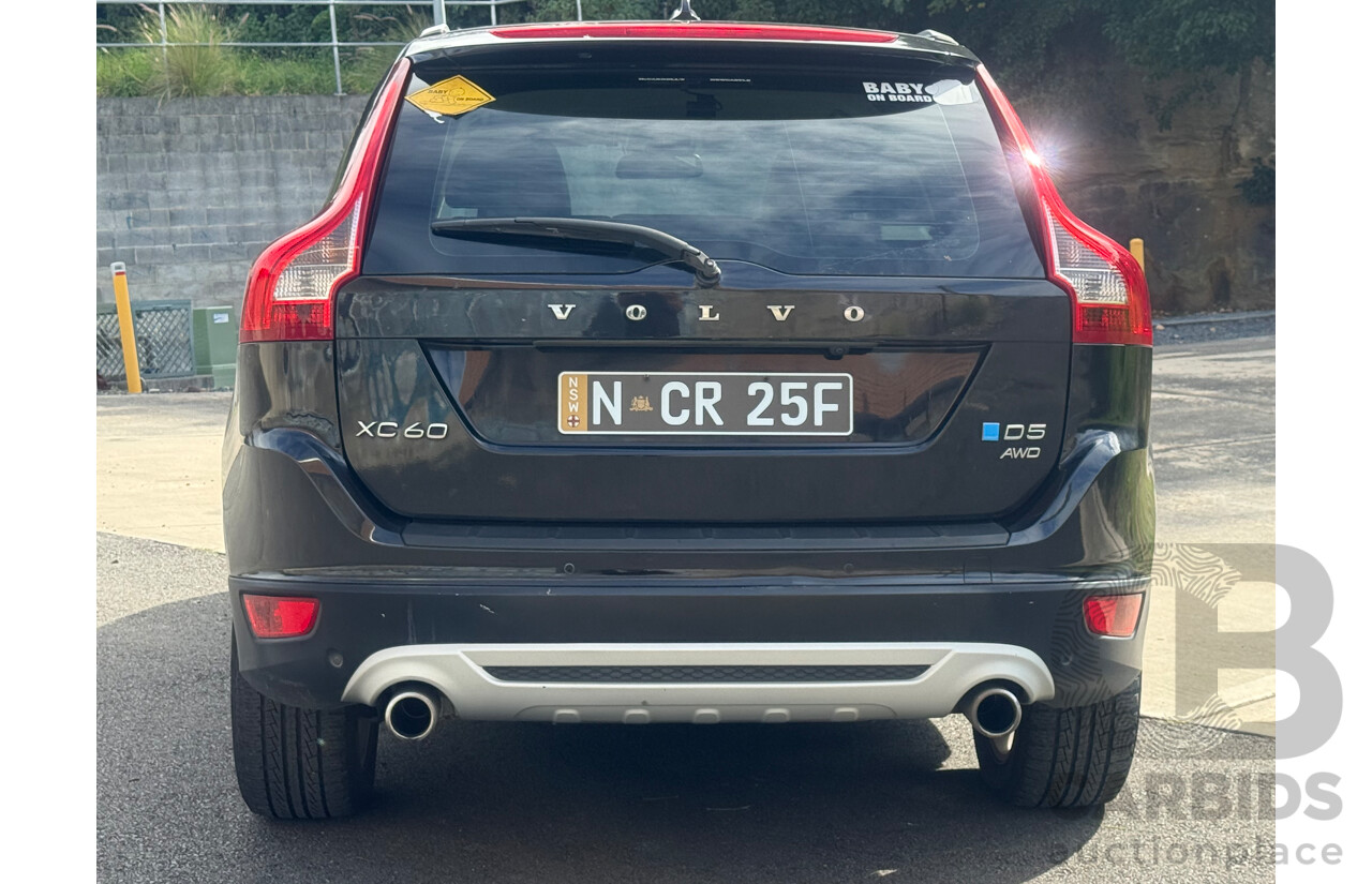 1/2014 Volvo XC60 D5 R-Design (AWD) DZ MY14 4d Wagon Black Turbo Diesel 2.4L