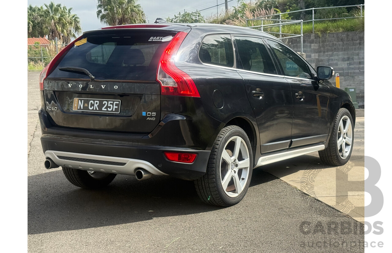 1/2014 Volvo XC60 D5 R-Design (AWD) DZ MY14 4d Wagon Black Turbo Diesel 2.4L