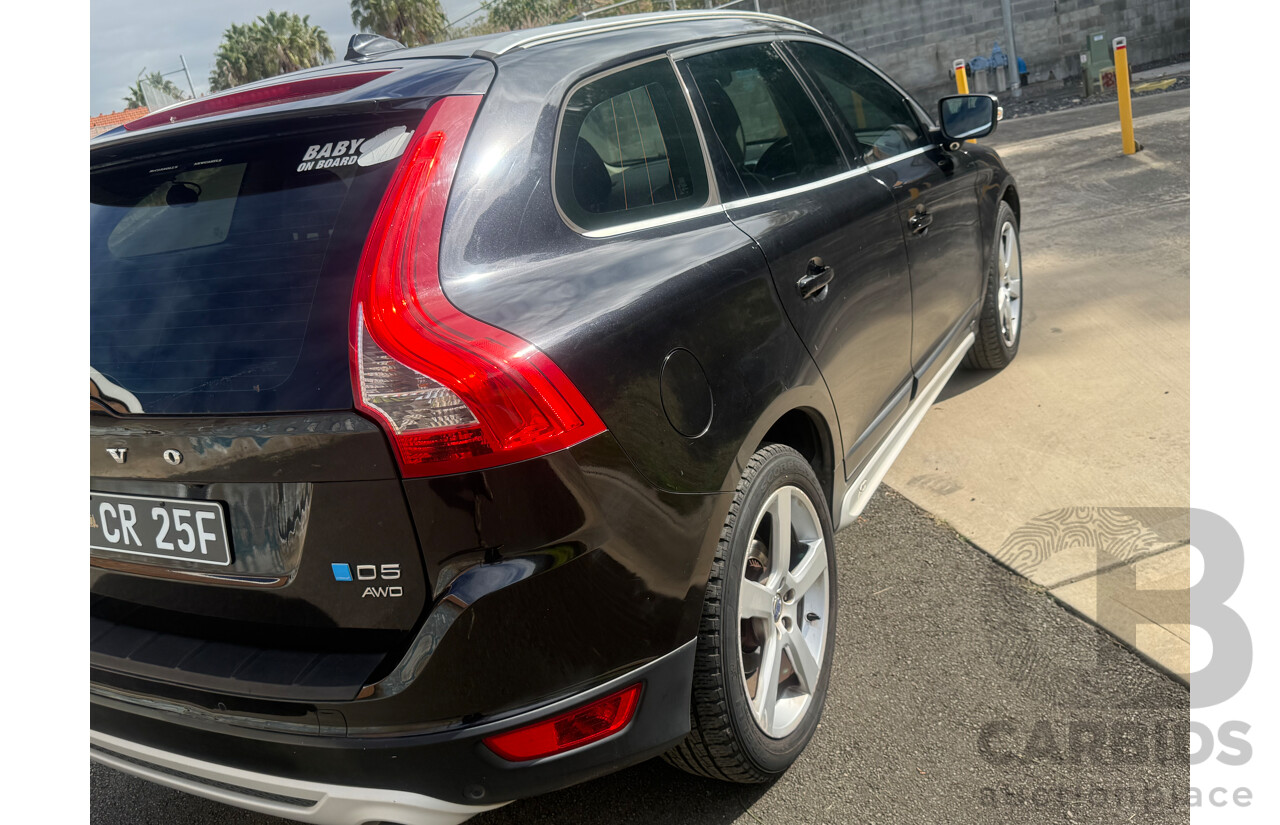 1/2014 Volvo XC60 D5 R-Design (AWD) DZ MY14 4d Wagon Black Turbo Diesel 2.4L