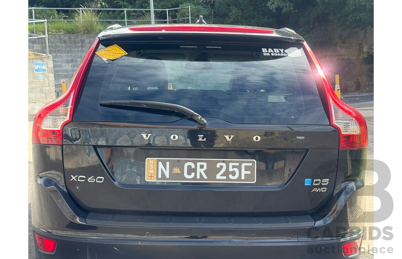 1/2014 Volvo XC60 D5 R-Design (AWD) DZ MY14 4d Wagon Black Turbo Diesel 2.4L