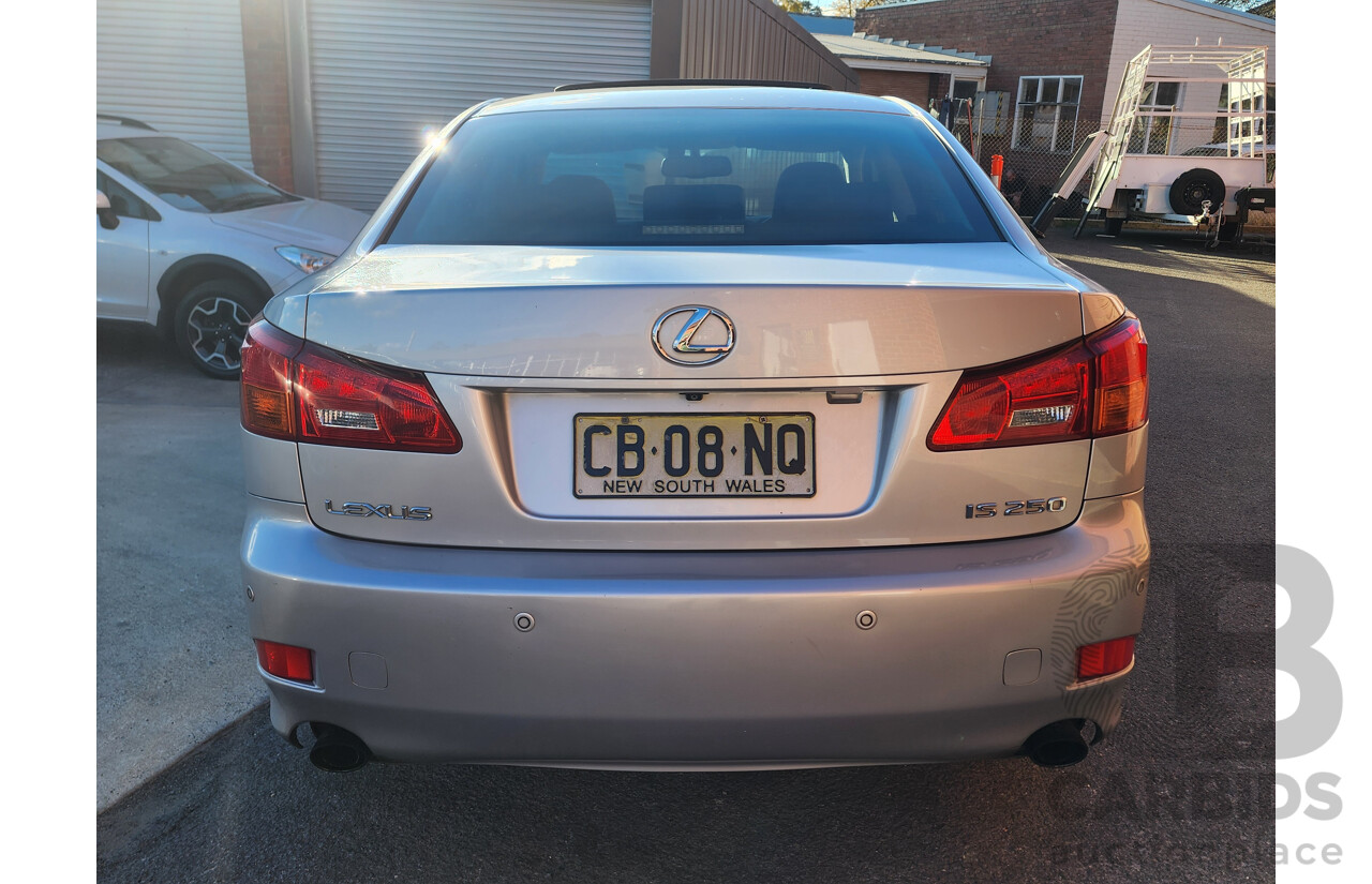 11/2007 Lexus Is250 GSE20R 4d Sedan Silver 2.5L