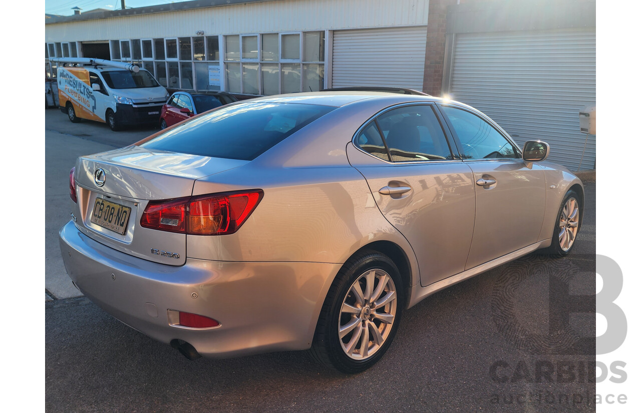 11/2007 Lexus Is250 GSE20R 4d Sedan Silver 2.5L