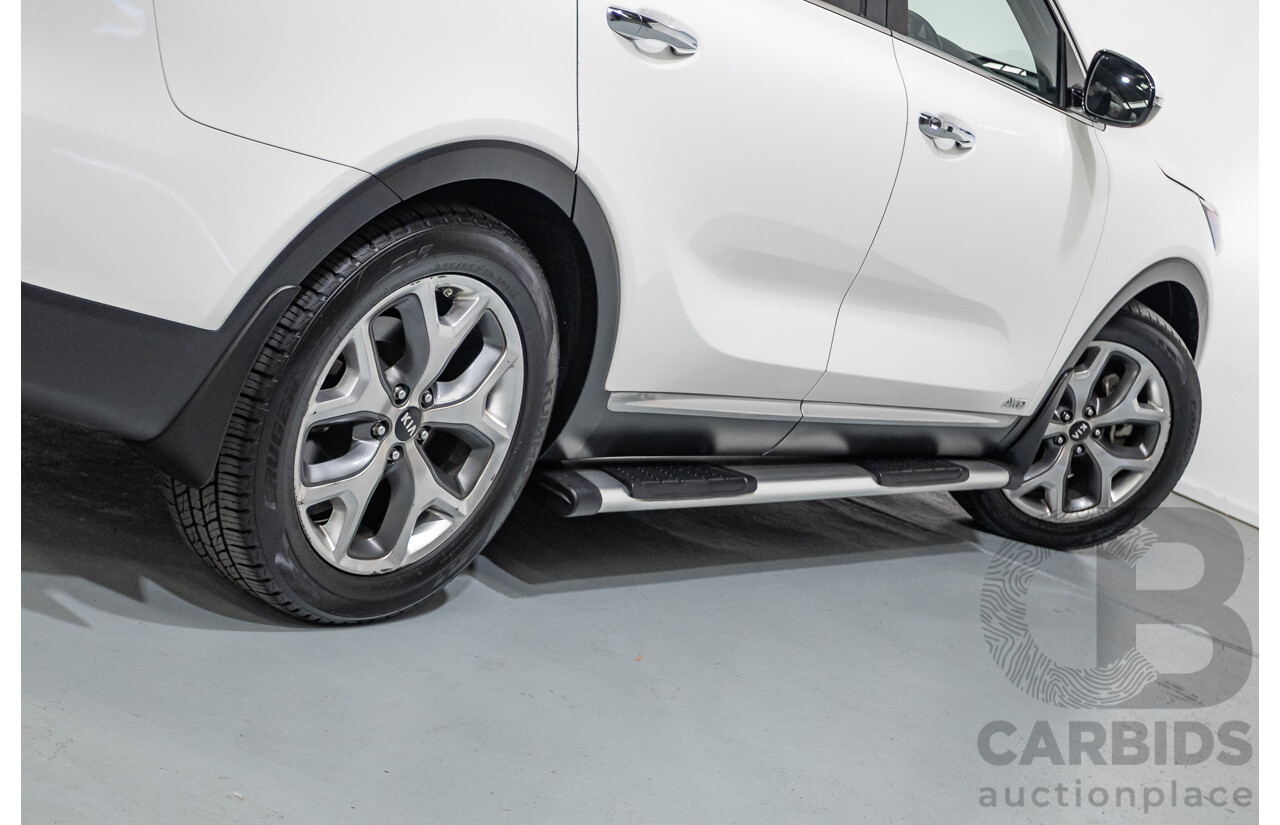 6/2016 Kia Sorento Platinum (AWD) UM MY16 4d Wagon Clear White Turbo Diesel 2.2L