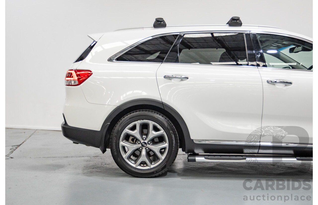 6/2016 Kia Sorento Platinum (AWD) UM MY16 4d Wagon Clear White Turbo Diesel 2.2L