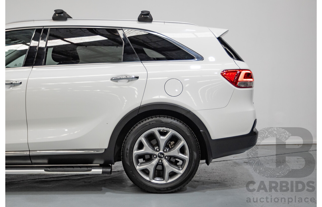 6/2016 Kia Sorento Platinum (AWD) UM MY16 4d Wagon Clear White Turbo Diesel 2.2L