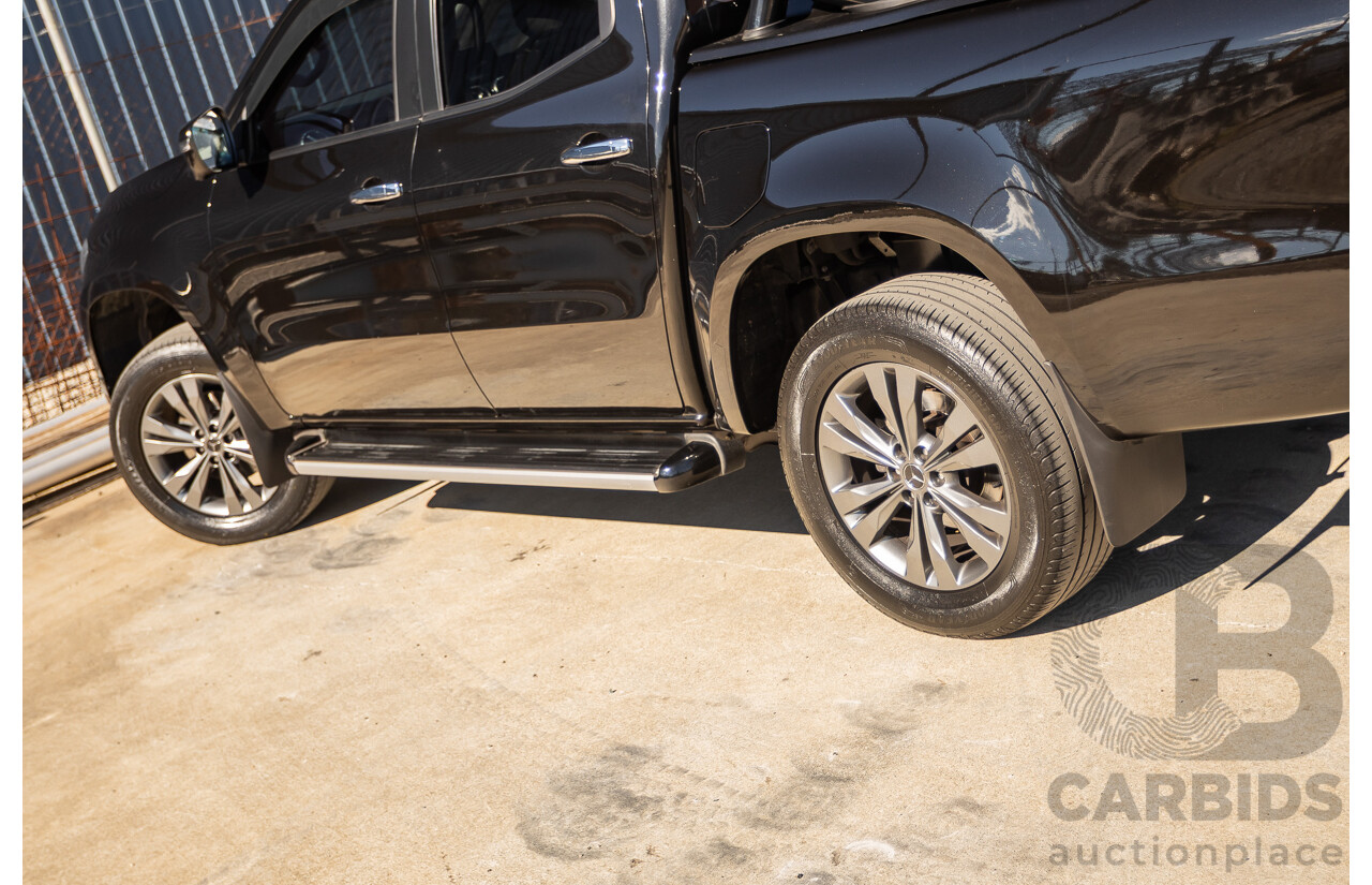 6/2018 Mercedes-Benz X 250d Progressive 4MATIC (4WD) 470 Dual Cab P/Up Kabara Black Metallic Twin Turbo Diesel 2.3L