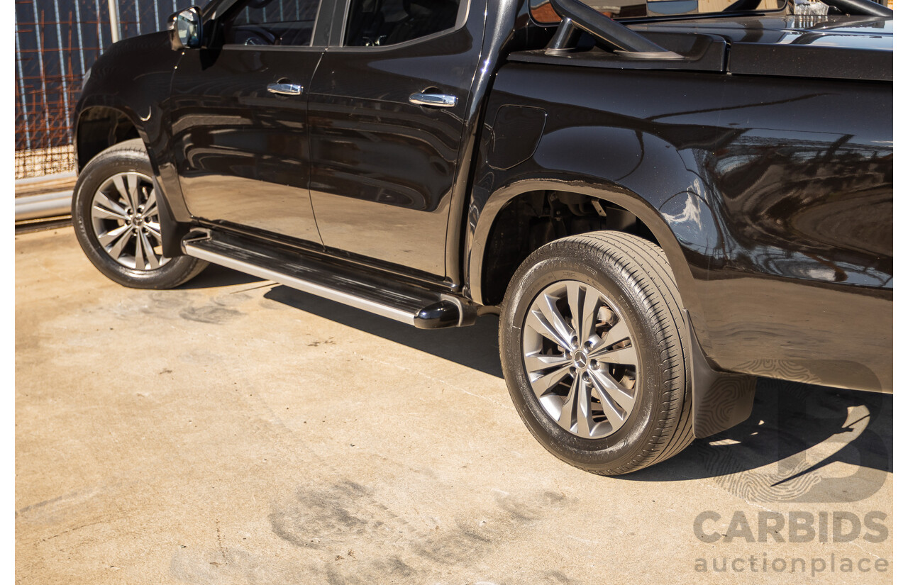 6/2018 Mercedes-Benz X 250d Progressive 4MATIC (4WD) 470 Dual Cab P/Up Kabara Black Metallic Twin Turbo Diesel 2.3L