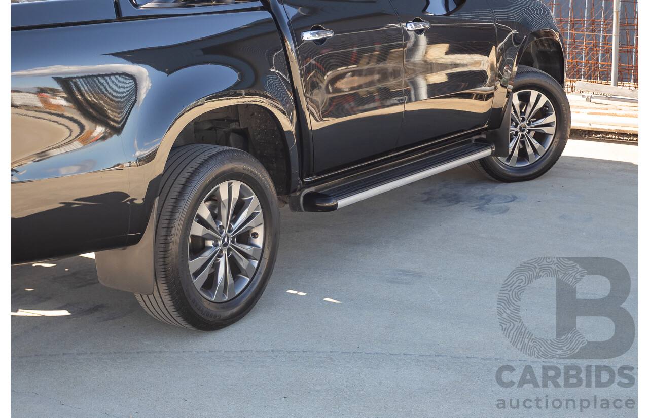 6/2018 Mercedes-Benz X 250d Progressive 4MATIC (4WD) 470 Dual Cab P/Up Kabara Black Metallic Twin Turbo Diesel 2.3L