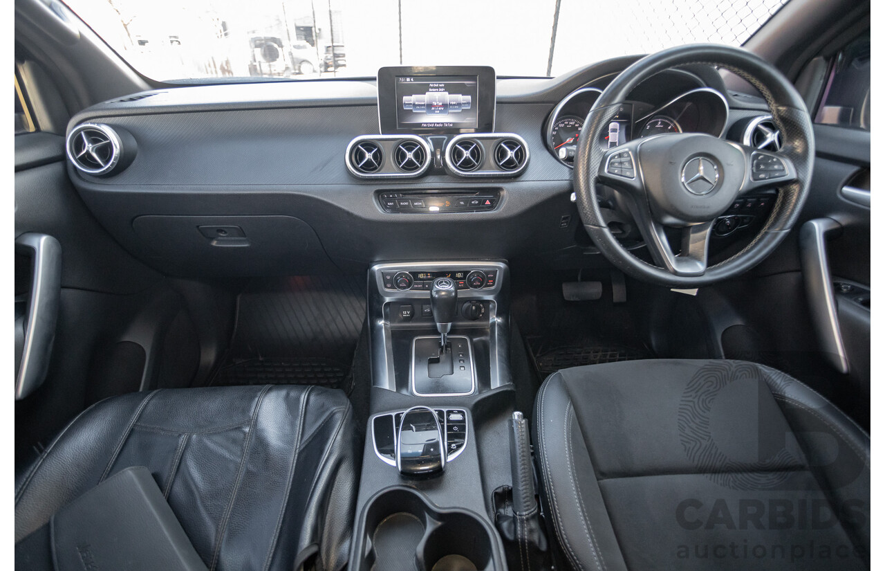 6/2018 Mercedes-Benz X 250d Progressive 4MATIC (4WD) 470 Dual Cab P/Up Kabara Black Metallic Twin Turbo Diesel 2.3L