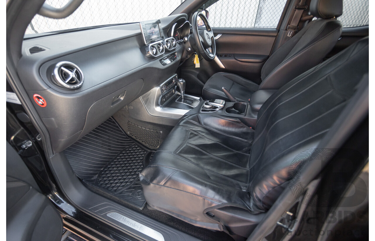 6/2018 Mercedes-Benz X 250d Progressive 4MATIC (4WD) 470 Dual Cab P/Up Kabara Black Metallic Twin Turbo Diesel 2.3L