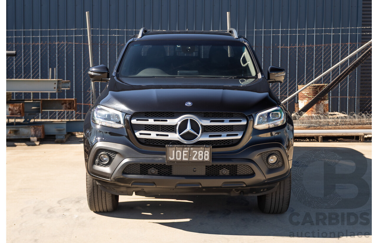 6/2018 Mercedes-Benz X 250d Progressive 4MATIC (4WD) 470 Dual Cab P/Up Kabara Black Metallic Twin Turbo Diesel 2.3L