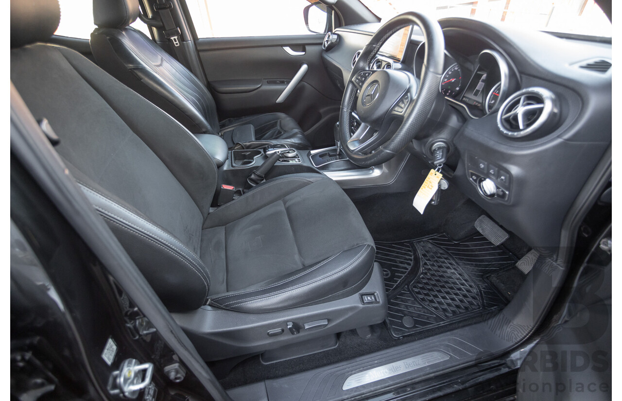6/2018 Mercedes-Benz X 250d Progressive 4MATIC (4WD) 470 Dual Cab P/Up Kabara Black Metallic Twin Turbo Diesel 2.3L