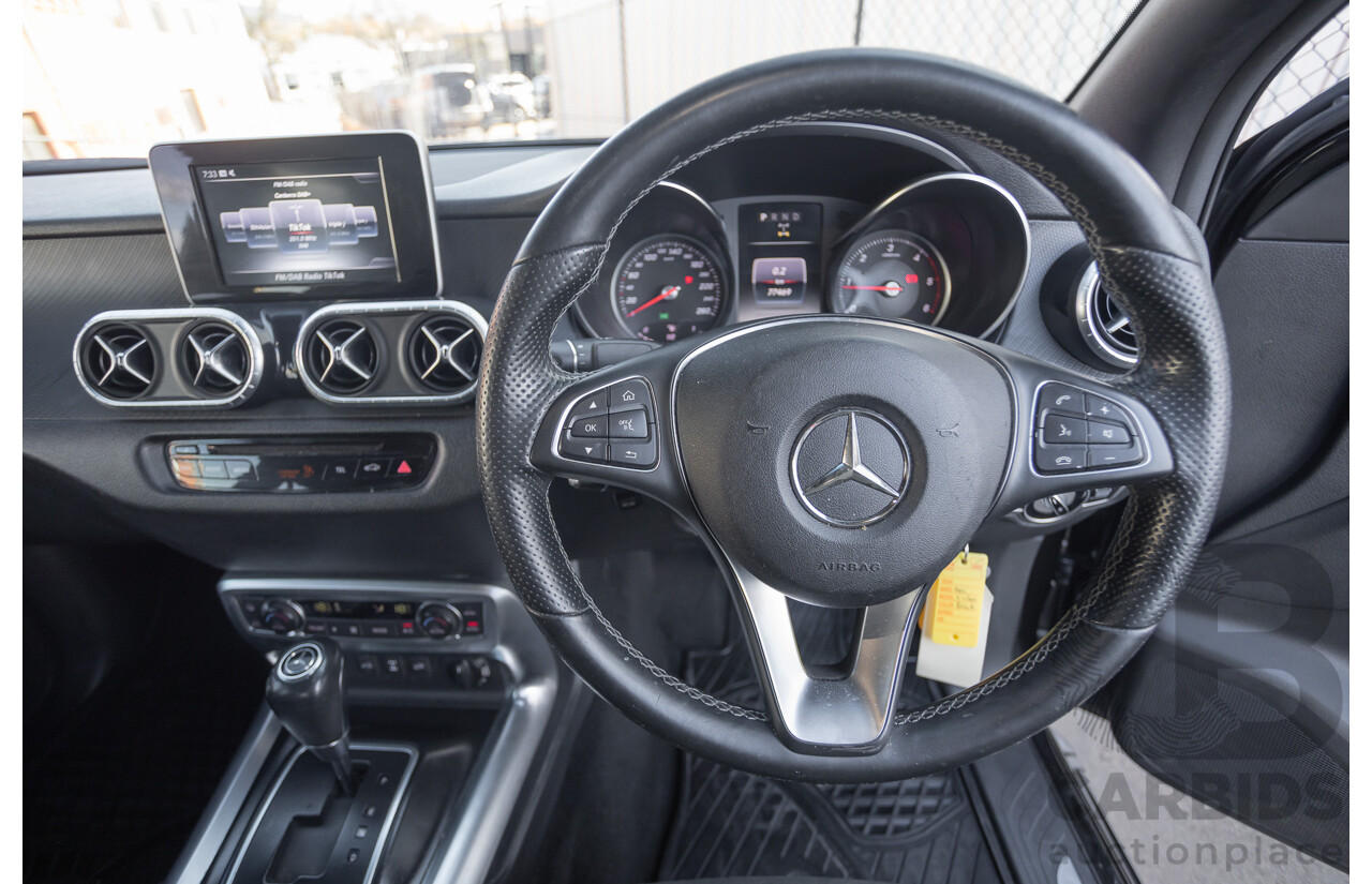 6/2018 Mercedes-Benz X 250d Progressive 4MATIC (4WD) 470 Dual Cab P/Up Kabara Black Metallic Twin Turbo Diesel 2.3L