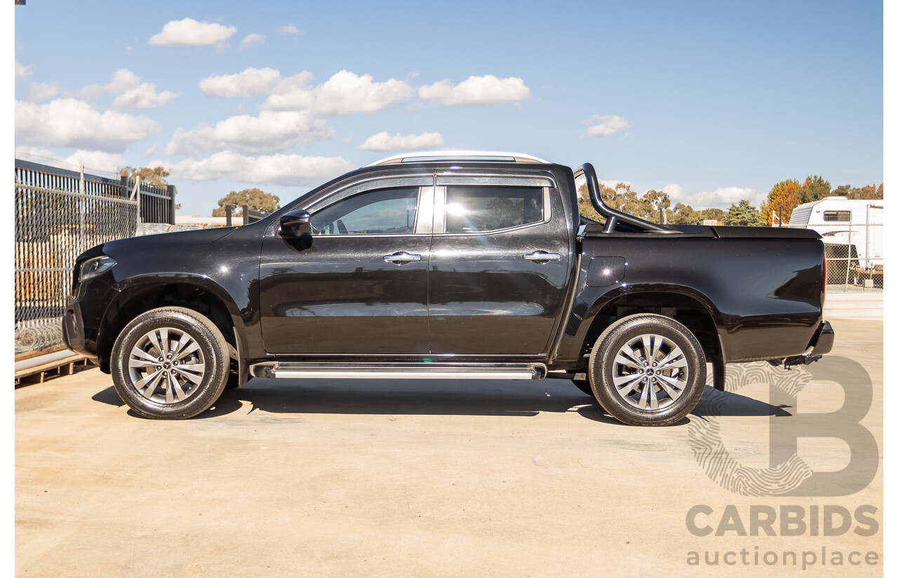 6/2018 Mercedes-Benz X 250d Progressive 4MATIC (4WD) 470 Dual Cab P/Up Kabara Black Metallic Twin Turbo Diesel 2.3L