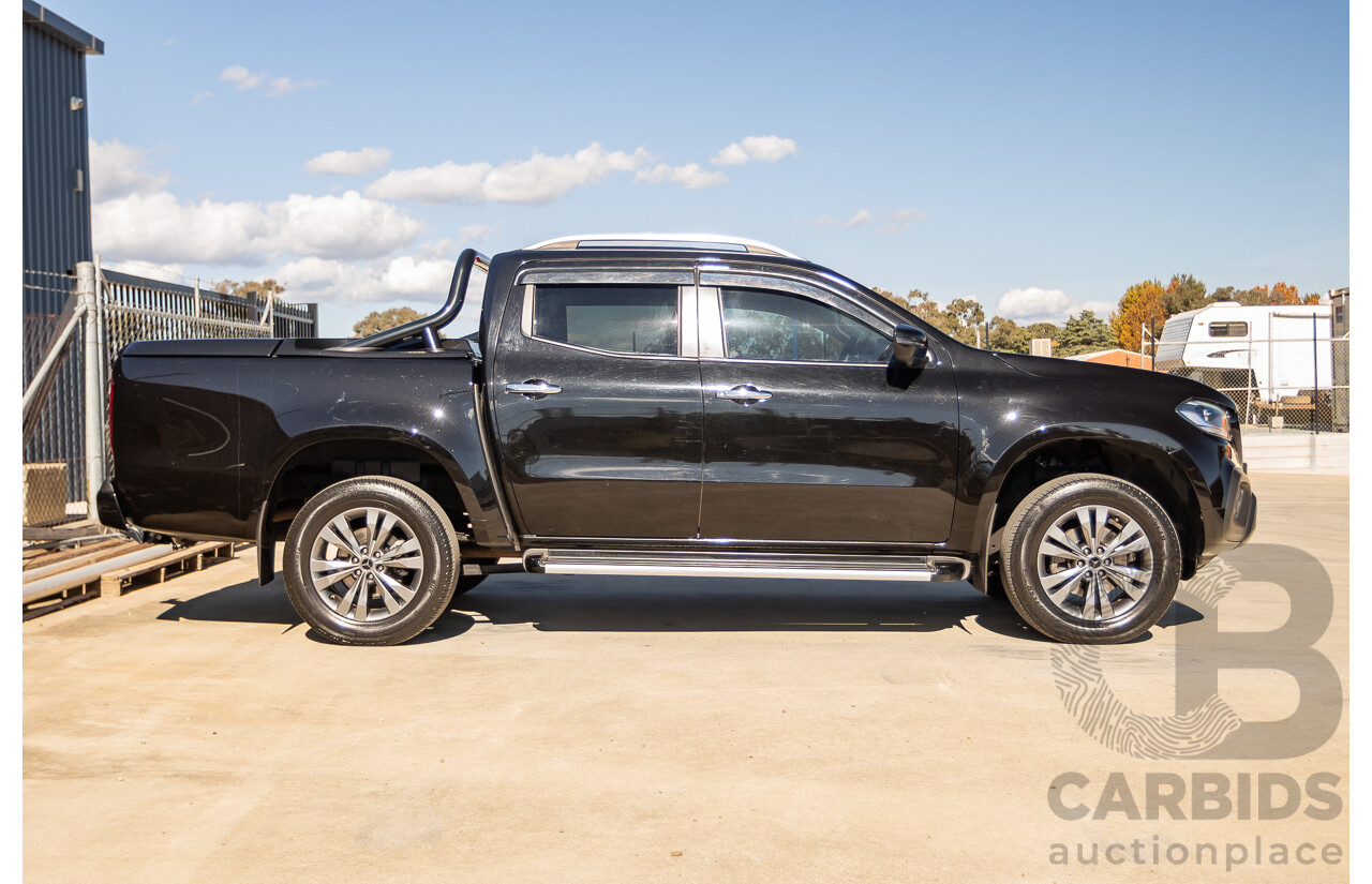 6/2018 Mercedes-Benz X 250d Progressive 4MATIC (4WD) 470 Dual Cab P/Up Kabara Black Metallic Twin Turbo Diesel 2.3L