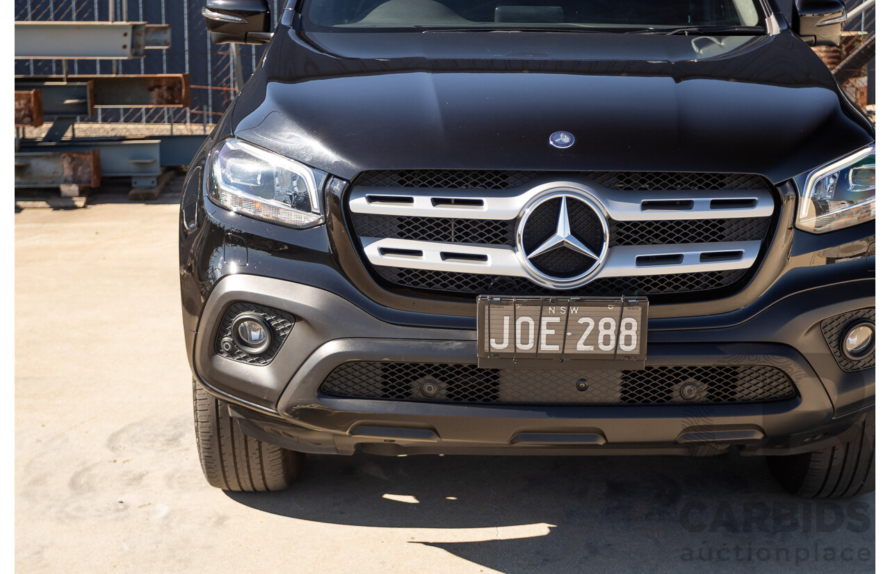 6/2018 Mercedes-Benz X 250d Progressive 4MATIC (4WD) 470 Dual Cab P/Up Kabara Black Metallic Twin Turbo Diesel 2.3L