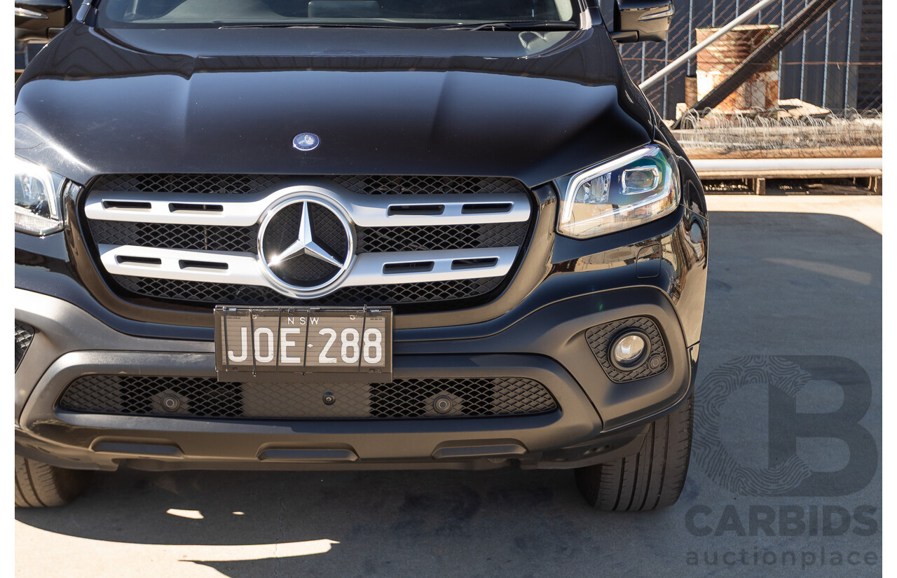 6/2018 Mercedes-Benz X 250d Progressive 4MATIC (4WD) 470 Dual Cab P/Up Kabara Black Metallic Twin Turbo Diesel 2.3L