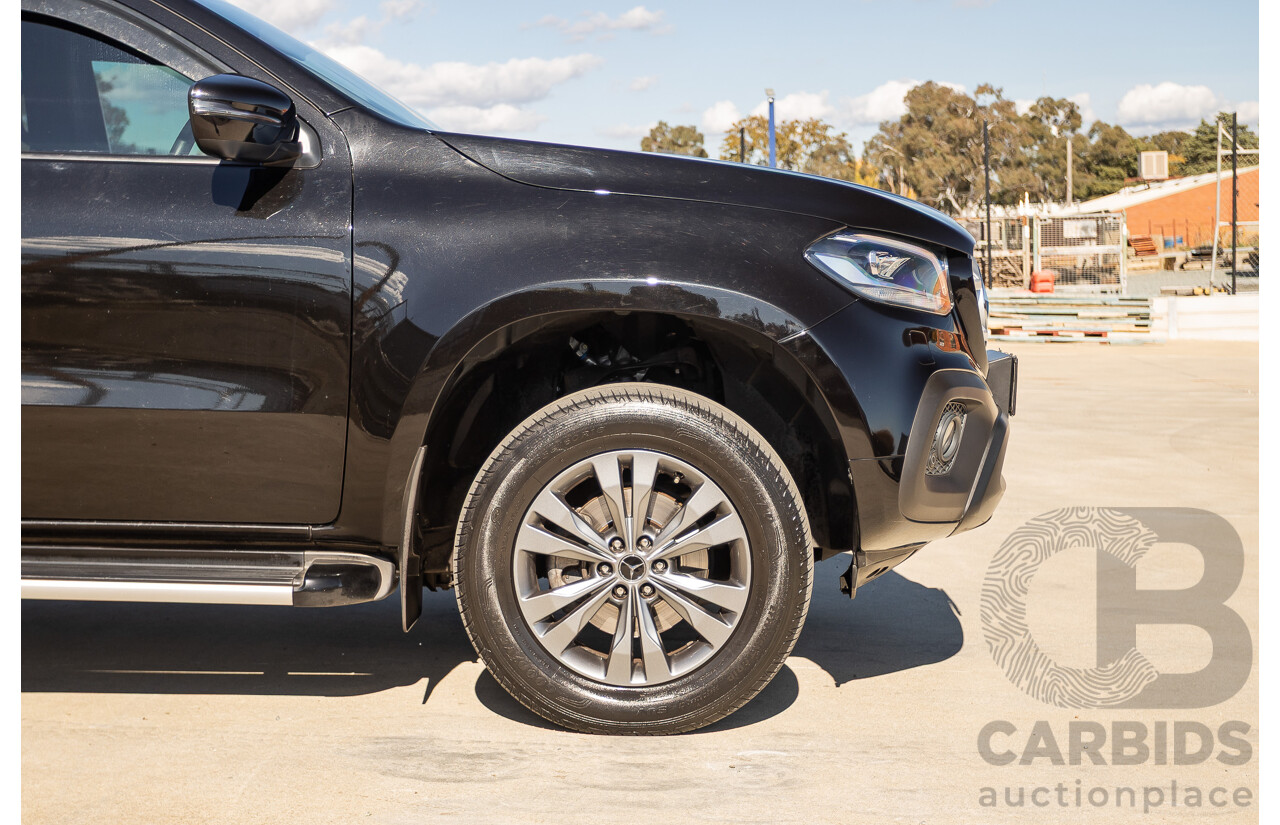 6/2018 Mercedes-Benz X 250d Progressive 4MATIC (4WD) 470 Dual Cab P/Up Kabara Black Metallic Twin Turbo Diesel 2.3L