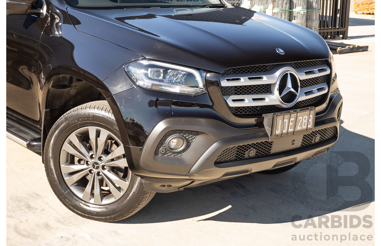 6/2018 Mercedes-Benz X 250d Progressive 4MATIC (4WD) 470 Dual Cab P/Up Kabara Black Metallic Twin Turbo Diesel 2.3L