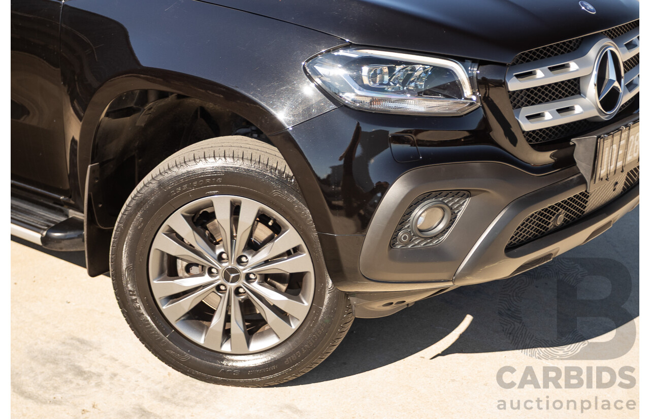 6/2018 Mercedes-Benz X 250d Progressive 4MATIC (4WD) 470 Dual Cab P/Up Kabara Black Metallic Twin Turbo Diesel 2.3L