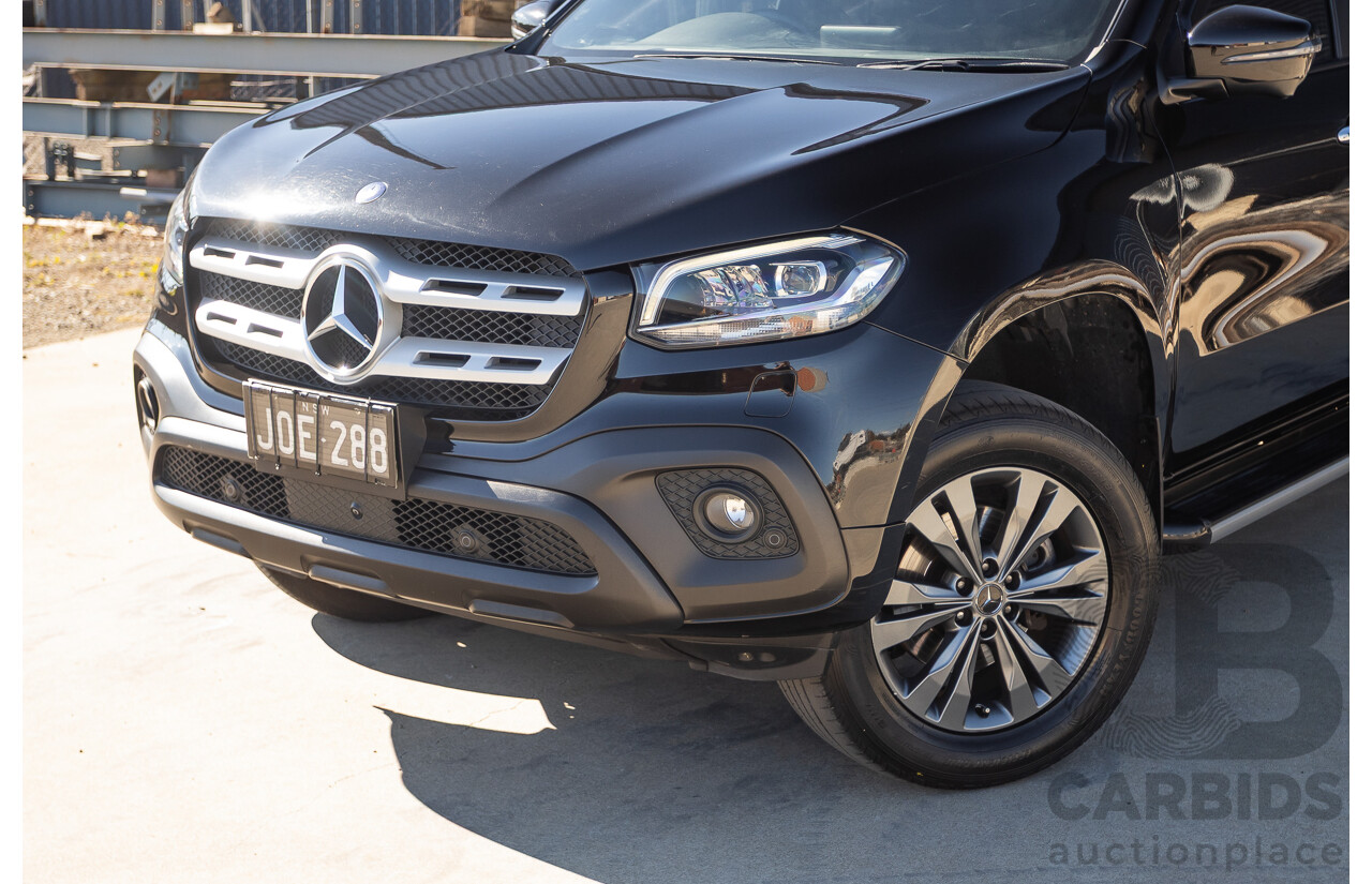 6/2018 Mercedes-Benz X 250d Progressive 4MATIC (4WD) 470 Dual Cab P/Up Kabara Black Metallic Twin Turbo Diesel 2.3L