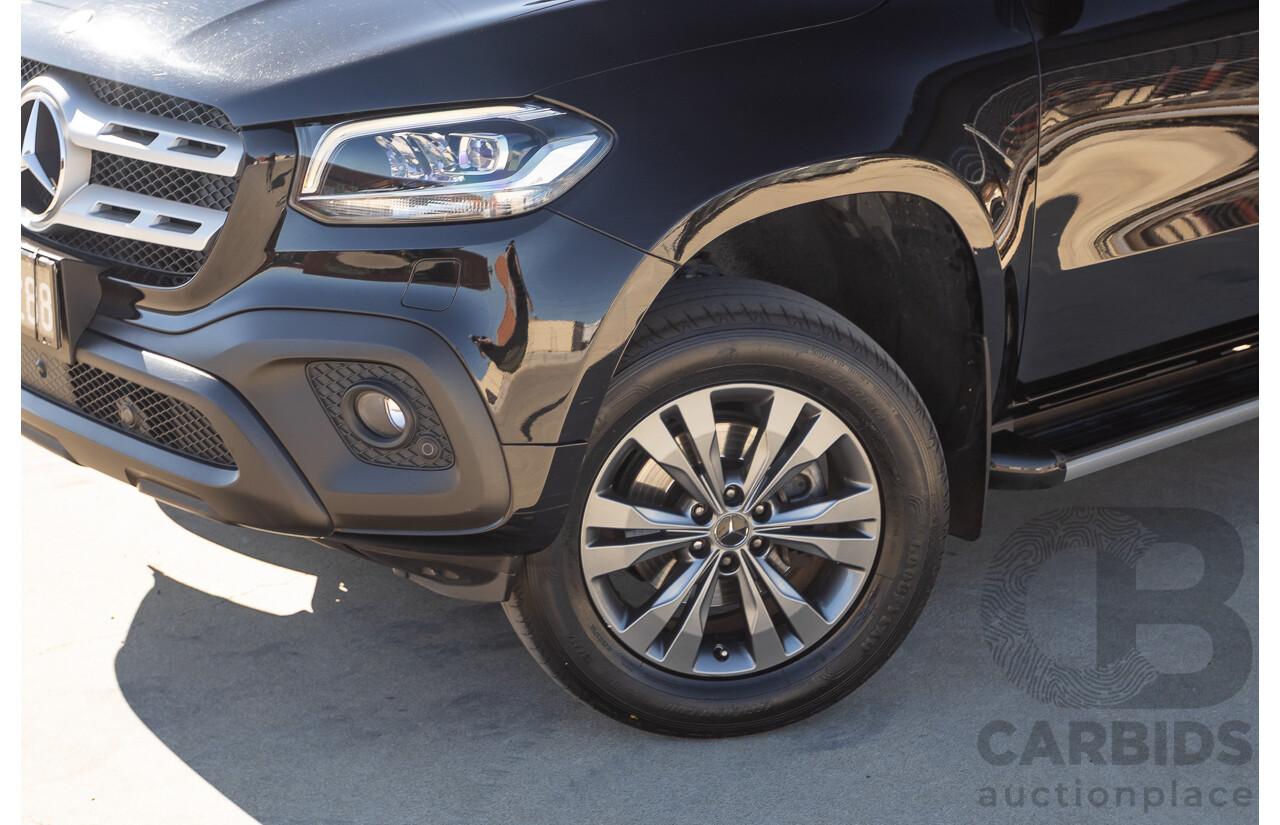 6/2018 Mercedes-Benz X 250d Progressive 4MATIC (4WD) 470 Dual Cab P/Up Kabara Black Metallic Twin Turbo Diesel 2.3L