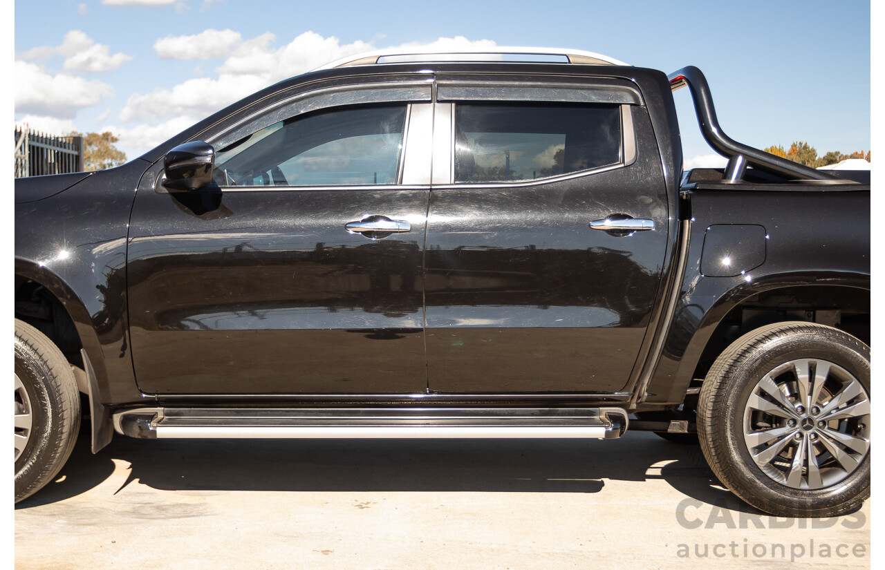 6/2018 Mercedes-Benz X 250d Progressive 4MATIC (4WD) 470 Dual Cab P/Up Kabara Black Metallic Twin Turbo Diesel 2.3L
