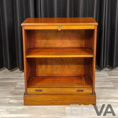 Early Edwardian Mahogany Tambour Front Storage Cabinet