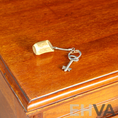 Early Edwardian Mahogany Tambour Front Storage Cabinet