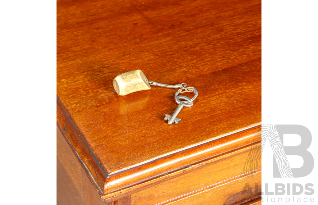 Early Edwardian Mahogany Tambour Front Storage Cabinet