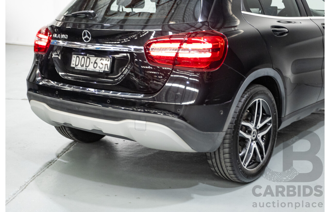 7/2017 Mercedes-Benz GLA 180 X156 MY17.5 4d Wagon Cosmos Black Metallic Turbo 1.6L