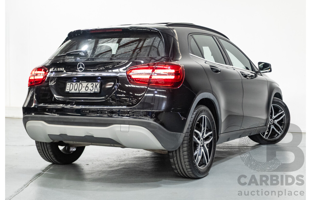 7/2017 Mercedes-Benz GLA 180 X156 MY17.5 4d Wagon Cosmos Black Metallic Turbo 1.6L